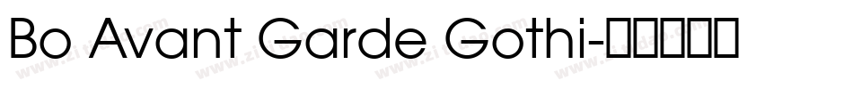 Bo Avant Garde Gothi字体转换